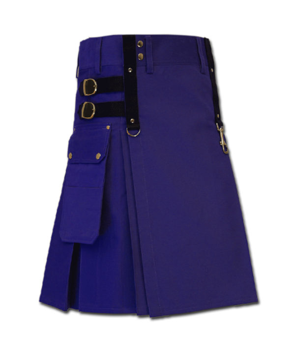 Aesthetic Kilt for Steam Punk blue