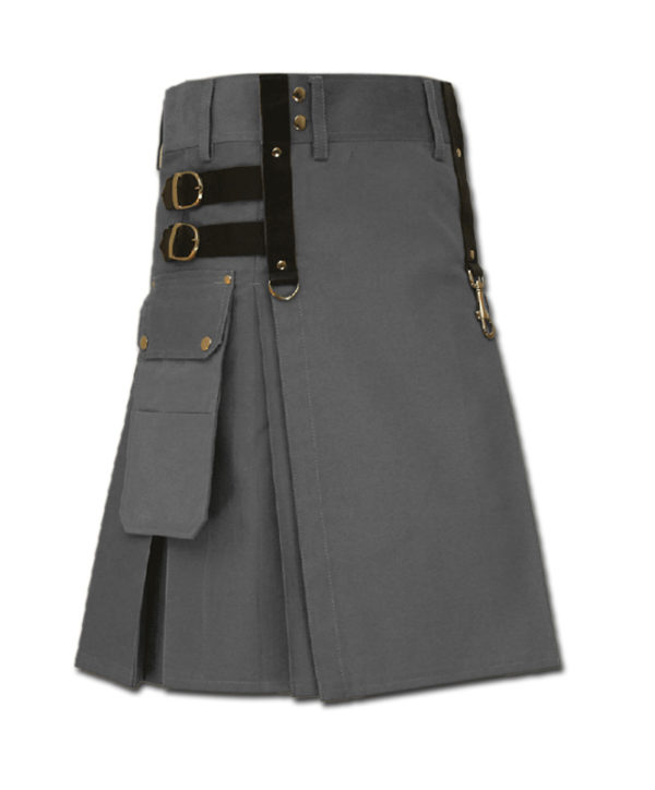 Aesthetic Kilt for SteamPunk grey