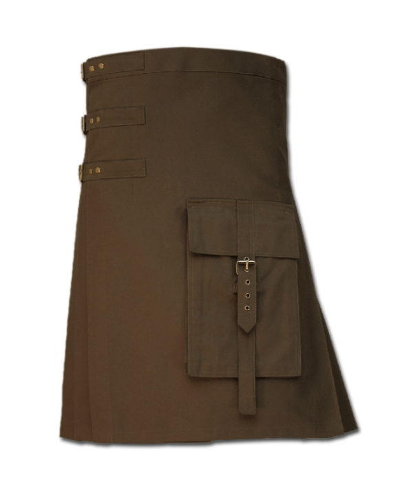 Brutal Grace Kilt for Active Men brown 1