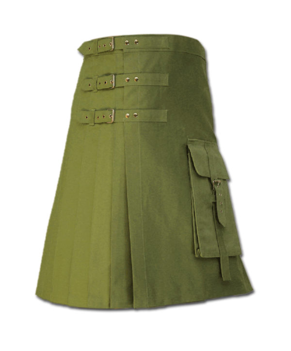 Brutal Grace Kilt for Active Men green