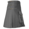 Brutal Grace Kilt for Active Men grey