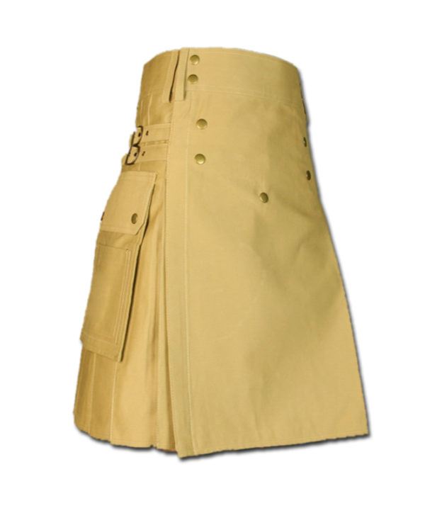 Cargo Kilt for Active Men khaki