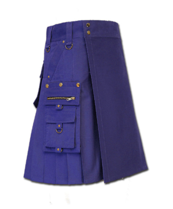 Gothic Kilt for Steampunk blue