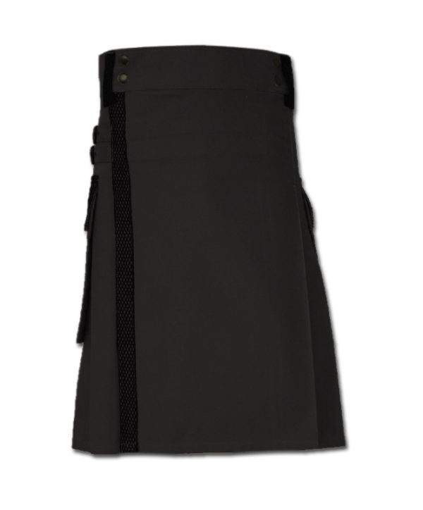 Net Pocket Kilt for Working Men black