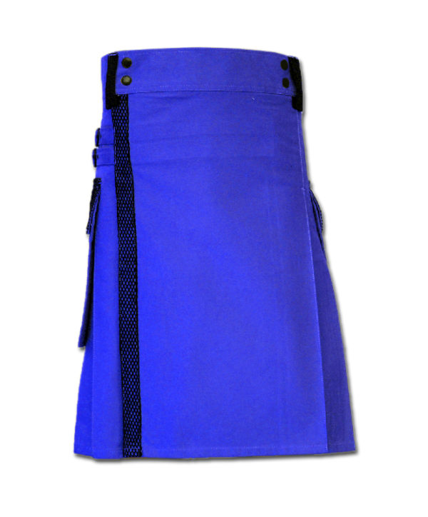 Net Pocket Kilt for Working Men blue