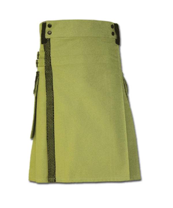 Net Pocket Kilt for Working Men green