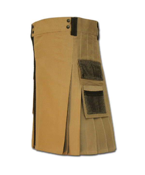 Net Pocket Kilt for Working Men sand 1