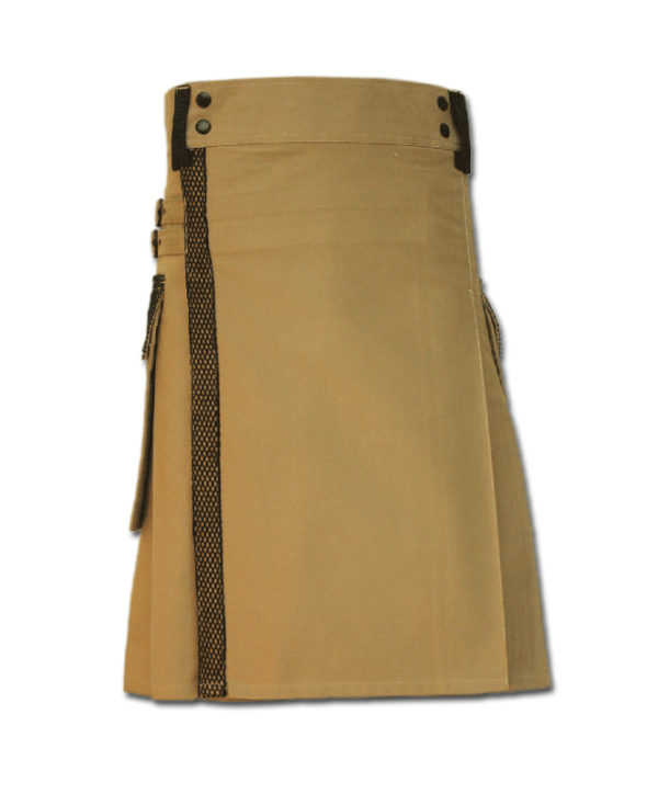 Net Pocket Kilt for Working Men sand 3