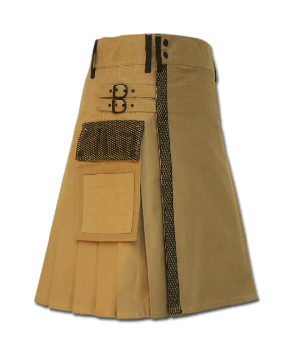 Net Pocket Kilt for Working Men sand 4