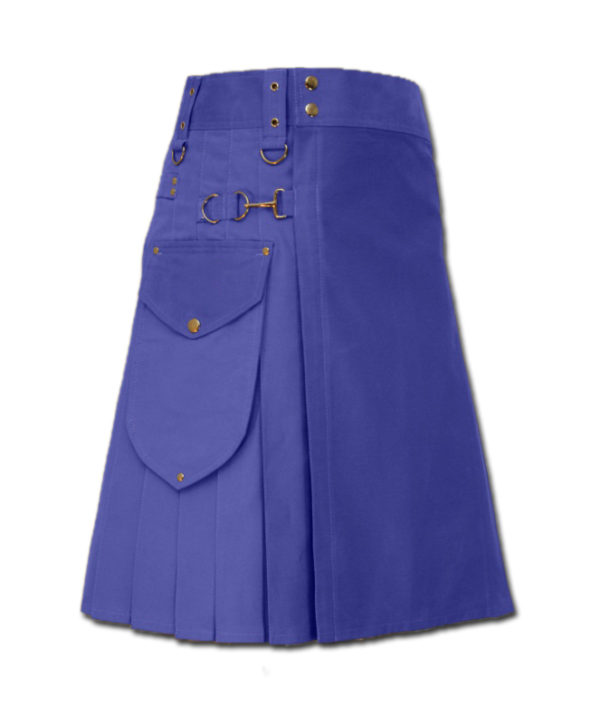 Utility Kilt for Decent men blue