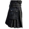 Black Denim Utility Kilt-black 1