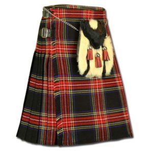 Black Stewart Tartan Kilt