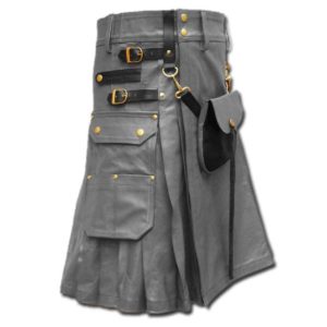 Celtic Leather Kilt with Leather Sporran