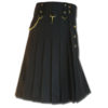 Contrast Pocket Kilt for Royal Men black5