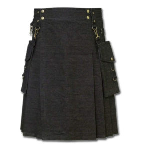 Deluxe Denim Fashionable Kilt