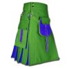 Hybrid Kilt With Sporran-green