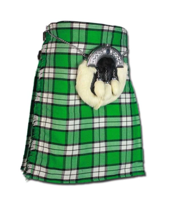 Longniddry Green Modern Tartan Kilt-1