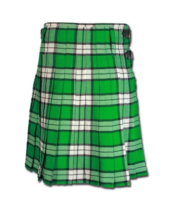 Longniddry Green Modern Tartan Kilt-3