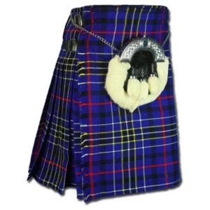 Modern Blue Tartan Kilt