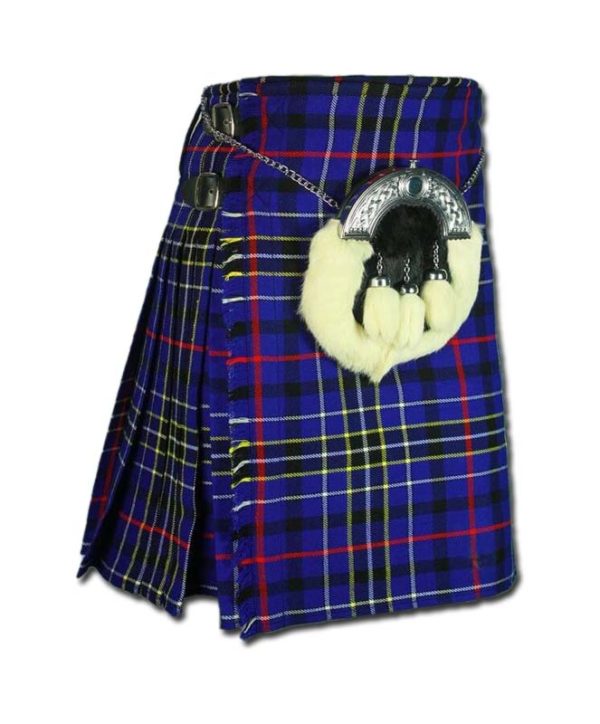 Modern Blue Tartan Kilt-1