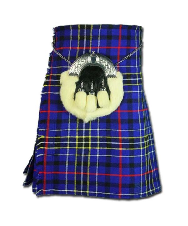 Modern Blue Tartan Kilt-2