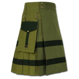 Modern Kilt For Active Men green