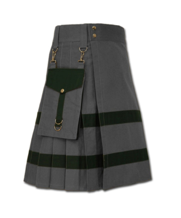 Modern Kilt For Active Men grey 1