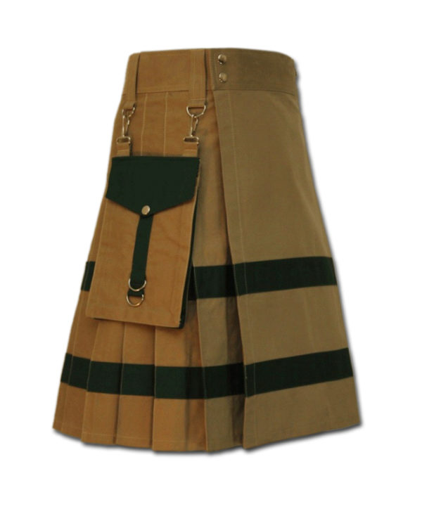 Modern Kilt For Active Men sand