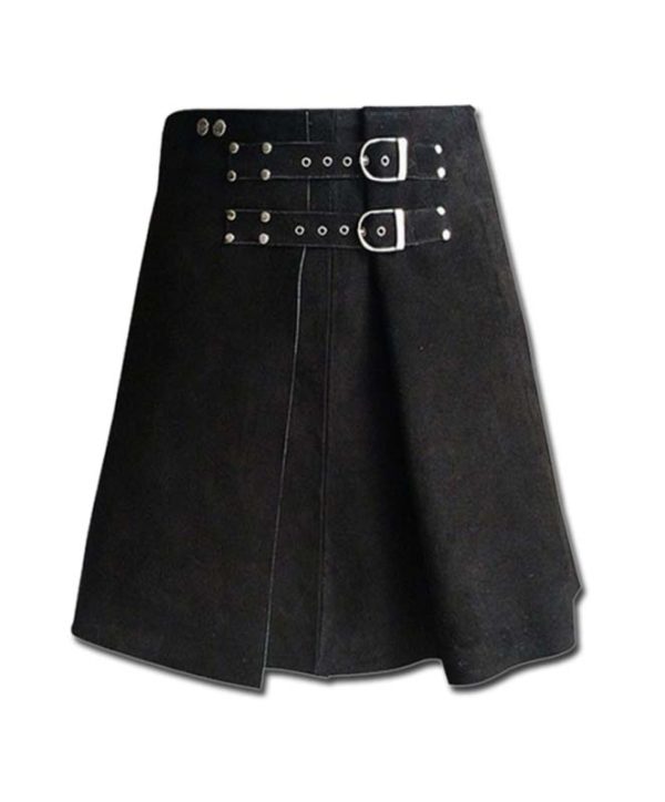 Roman Gladiator Warrior Leather Kilt-2