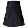 Running Kilt for Sports Men black