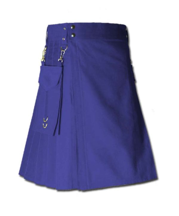 Running Kilt for Sports Men blue