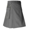 Running Kilt for Sports Men grey