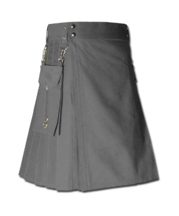 Running Kilt for Sports Men grey