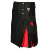 Santa claus Kilt for Stylish Men red black 1