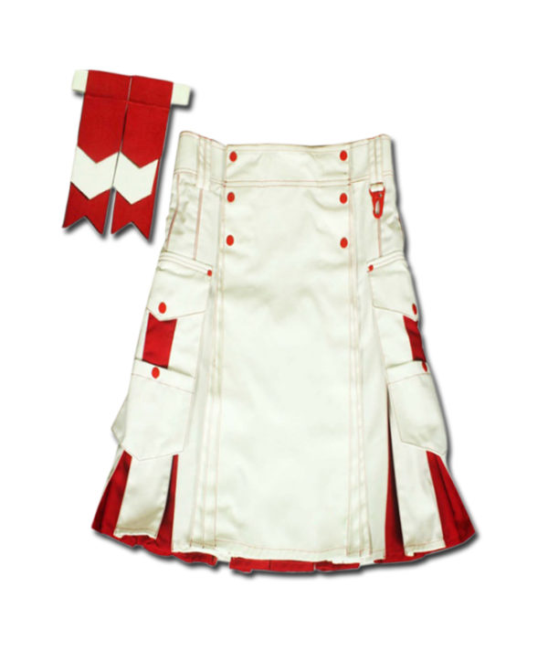 Santa claus Kilt for Stylish Men red white