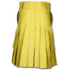 Slash Pocket Kilt for Elegant Men yellow 3