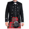 Black Sherrifmuir Jacket And Waistcoat