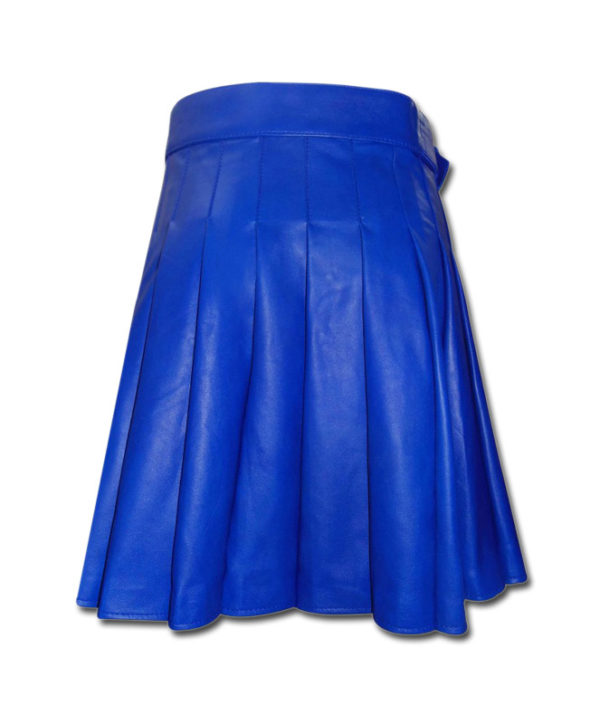 Leather Kilt-blue 2