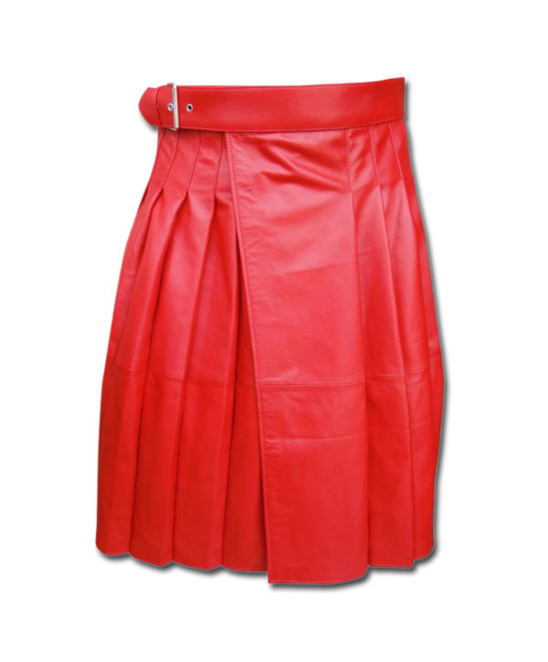 Leather Kilt-red 1