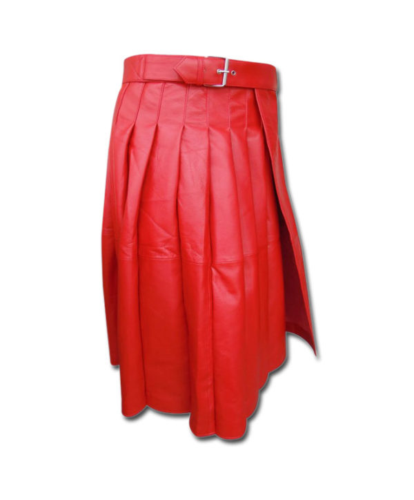 Leather Kilt-red 2