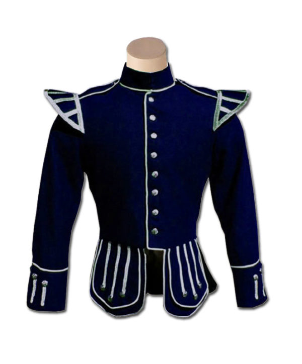 Navy Blue Highland Drummer Doublet jacket