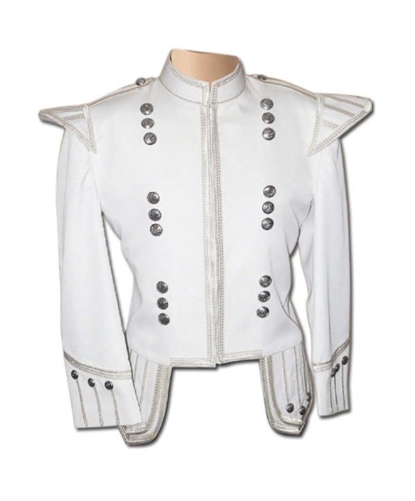 White Drummer Doublet Jacket-1