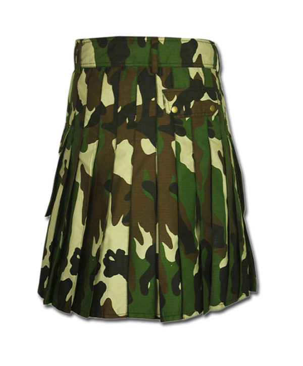 Woodland Camouflage Army Kilt-2