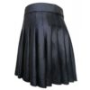 cowhide-black-open-pleated-leather-kilt-back