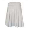 short-mini-white-leather-kilt-back