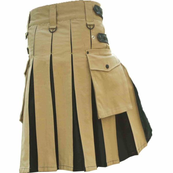 Beige-Black-Hybrid-Kilt-back-4