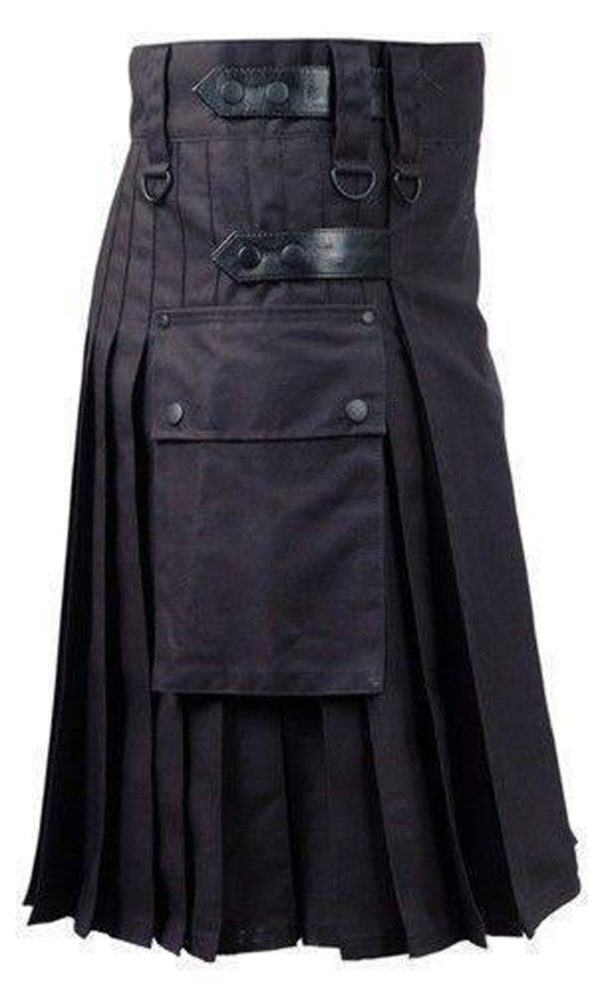 Black-Deluxe-Utility-Fashion-Kilt-side