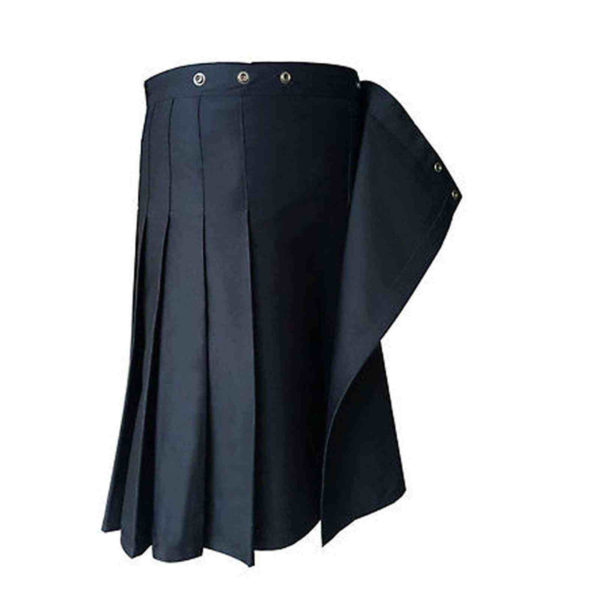 Black-Formal-Police-Utility-Kilt-clips