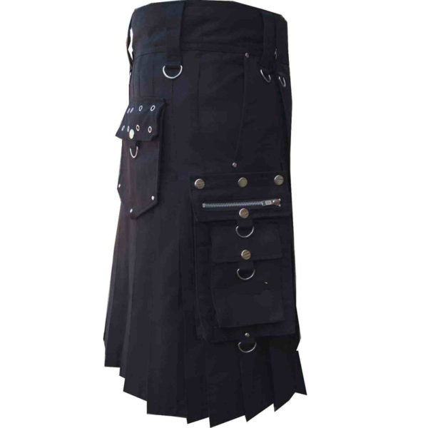 scottish-deluxe-utility-sports-traditional-black-kilt-left-1