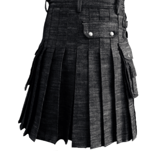 Black-Denim-Kilt-back